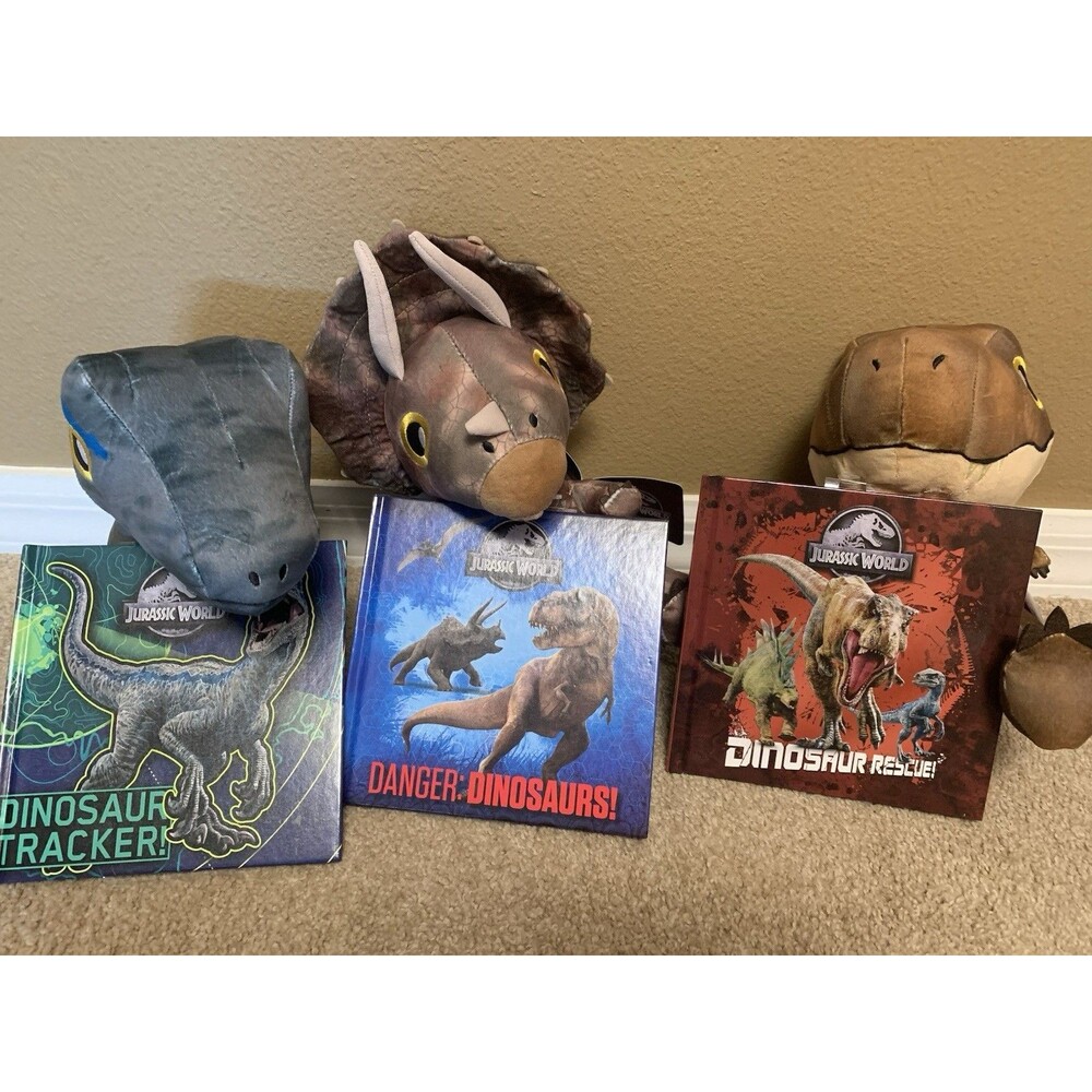 Kohls Cares Jurassic World Triceratops Blue T Rex New Lot Of 3
